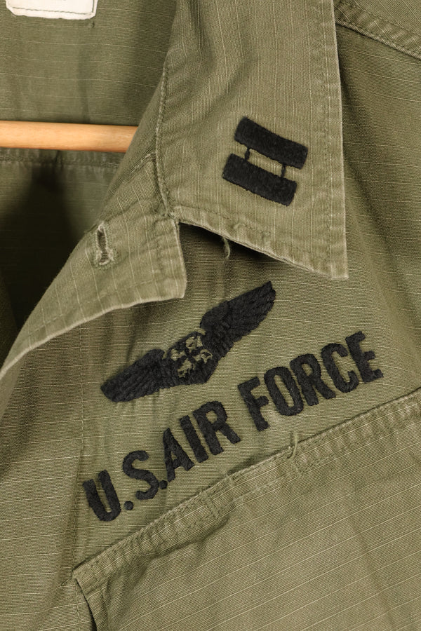 1969 Contract, S-R, USAF, U.S. Air Force, 4th Model Jungle Fatigue Jacket, Used
