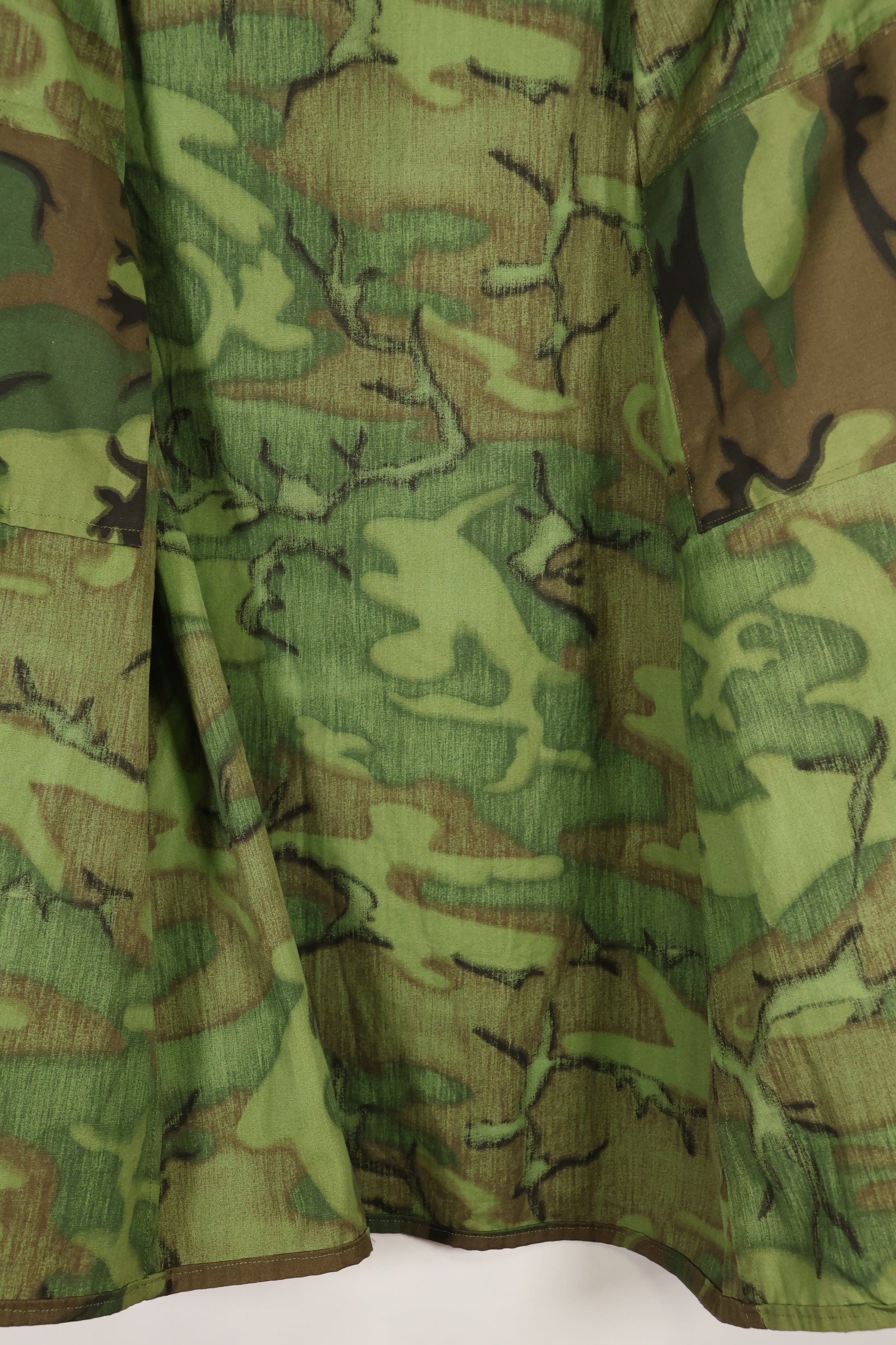 Estimated circa 1967 Deadstock US ARMY Advisor ERDL Camouflage Non Rip M59 Cut Shirt Unused