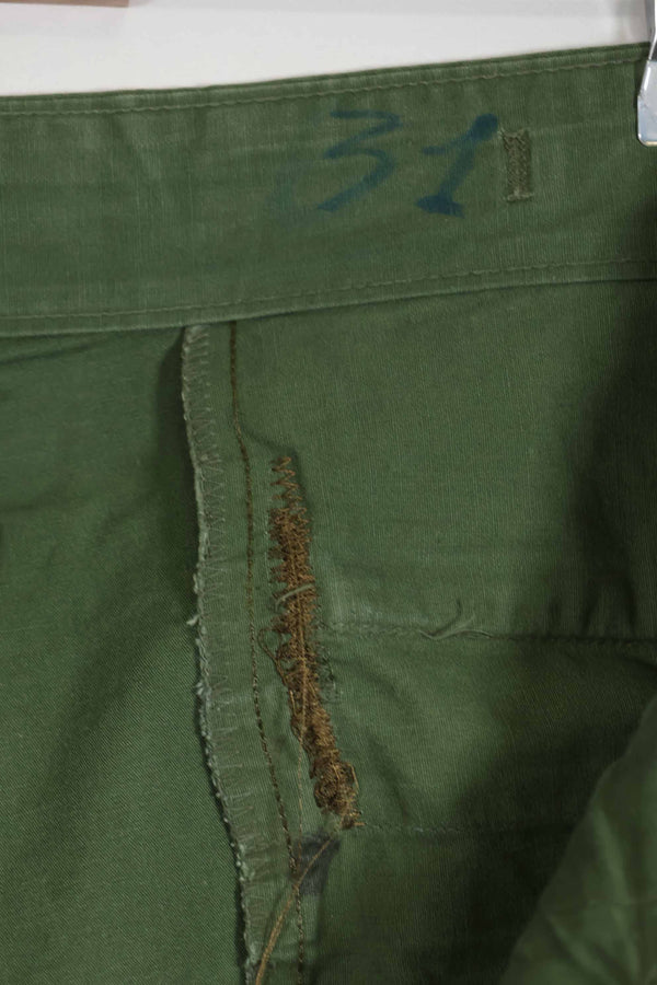 Mid-1960s 3rd Model Non-Ripstop Jungle Fatigue Pants L-L Used