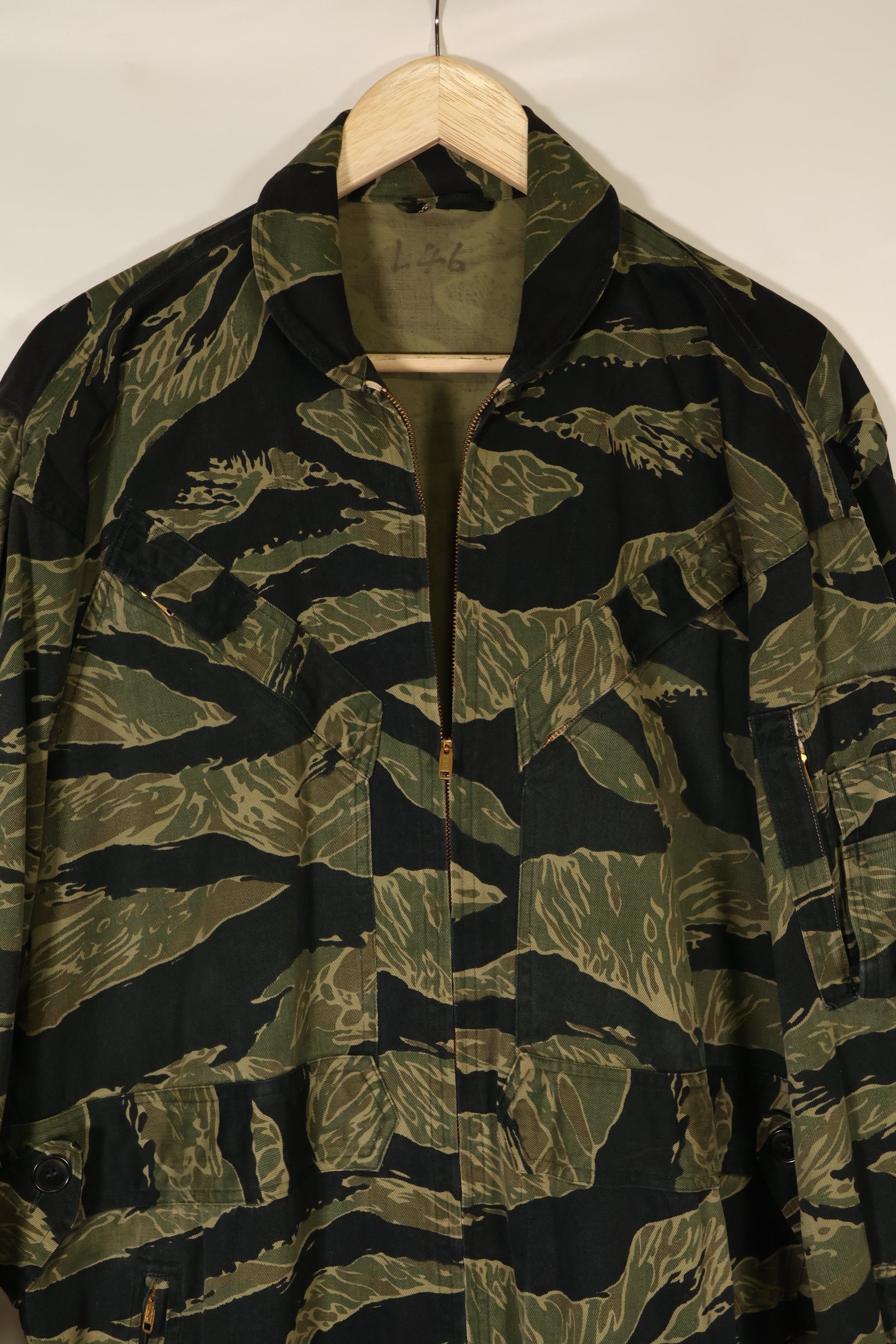 Mid-1960s, Size 46, Okinawa Tiger Pattern, Tiger Stripe Flight Suit, Used