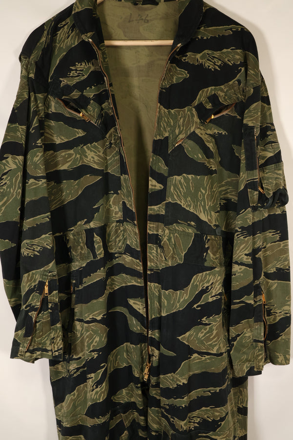 Mid-1960s, Size 46, Okinawa Tiger Pattern, Tiger Stripe Flight Suit, Used