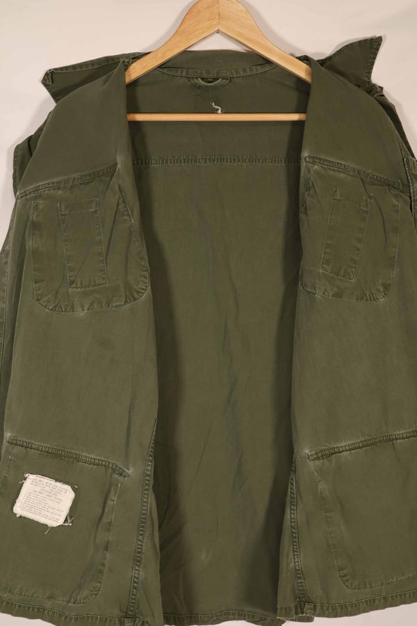 Real 1967 3rd Model Jungle Fatigue Jacket, no size tag, used.