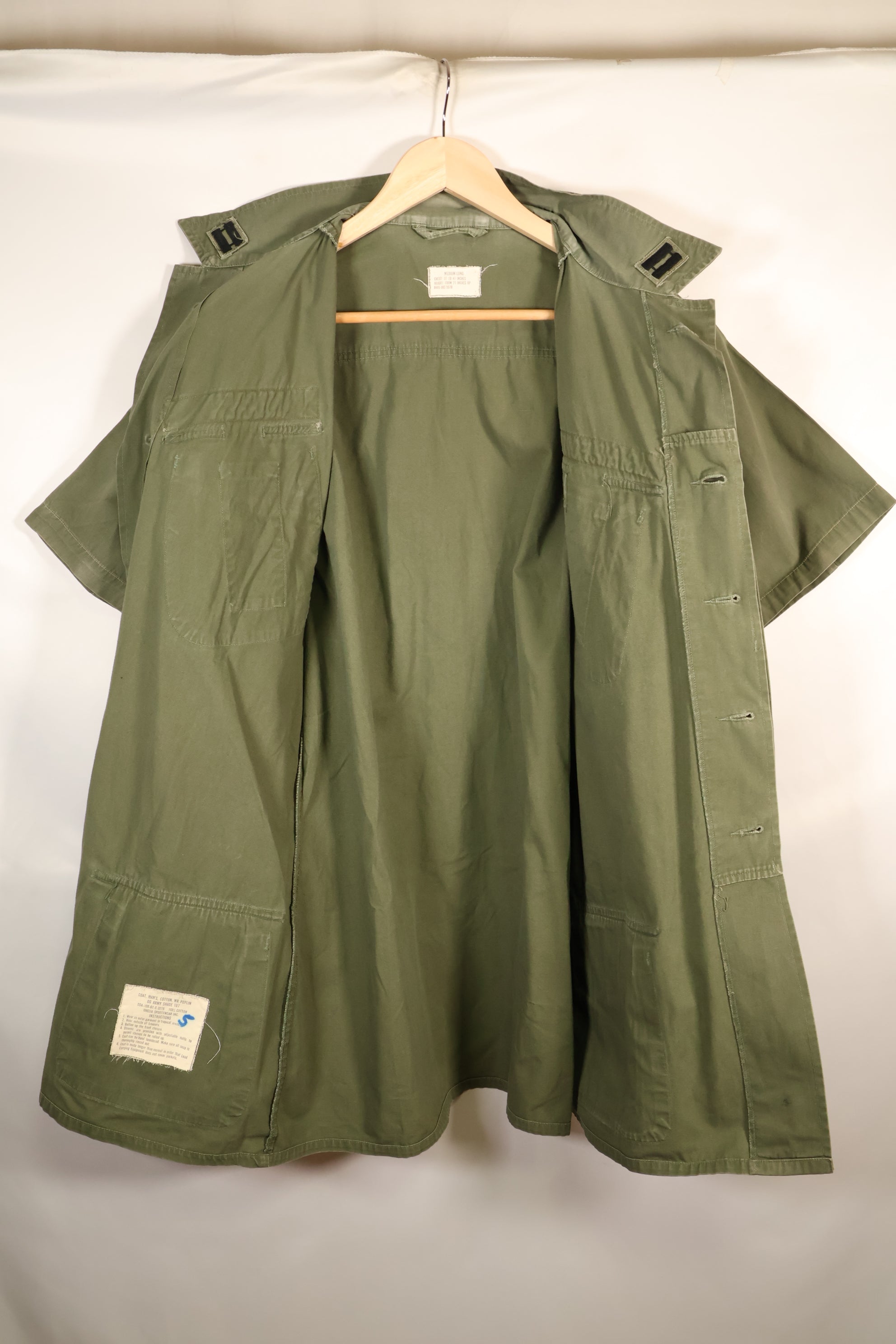 1967 Contract, M-L, 3rd Model Jungle Fatigue Jacket, USAF, Customized by Owner, Used