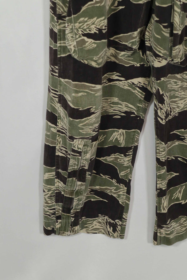 Real Okinawa Tiger Tiger Stripe Flight Suit Used YKK Zipper