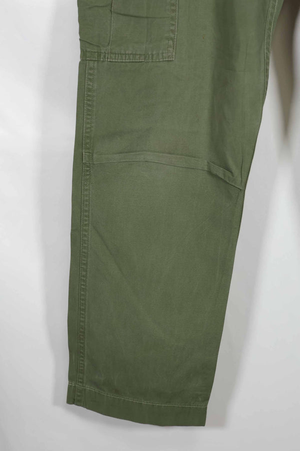 Mid 1960's 2nd Model Jungle Fatigue Pants Used Used S-L with strong signs of use