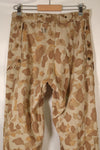 1940s WWII USMC P-44 Frogskin Camouflage Pants, Good Condition, Some Fading, Used