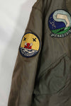 1988 US Navy CWU-45P USS HANCOCK CVA 19 VP-69 XL size flight jacket used