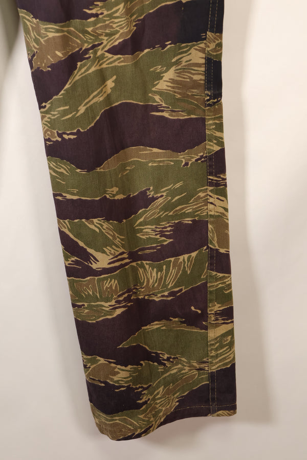 Mid-1960s Okinawa Tiger US-cut tiger-striped pants, minimal fading, used