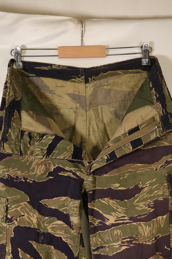Mid-1960s Okinawa Tiger US-cut tiger-striped pants, minimal fading, used
