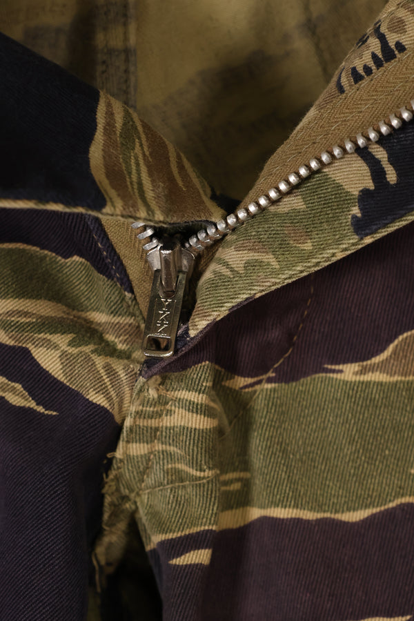 Mid-1960s Okinawa Tiger US-cut tiger-striped pants, minimal fading, used