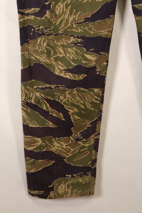 Mid-1960s Okinawa Tiger US-cut tiger-striped pants, minimal fading, used