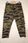 Mid 1960's A-L Silver Tiger Pattern Asian Cut Pants, Repaired, Used.