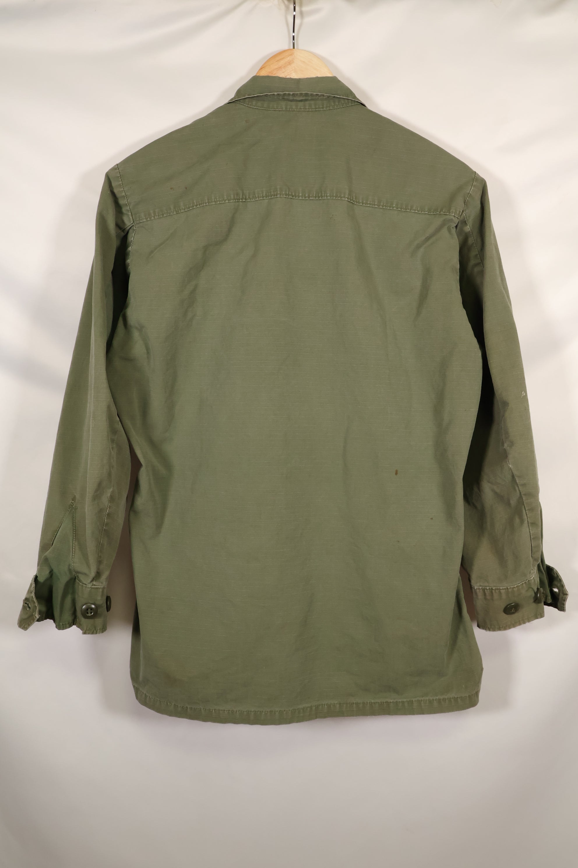 Circa 1968, estimated size S-R 4th Model Jungle Fatigue Jacket, used, released by film company.