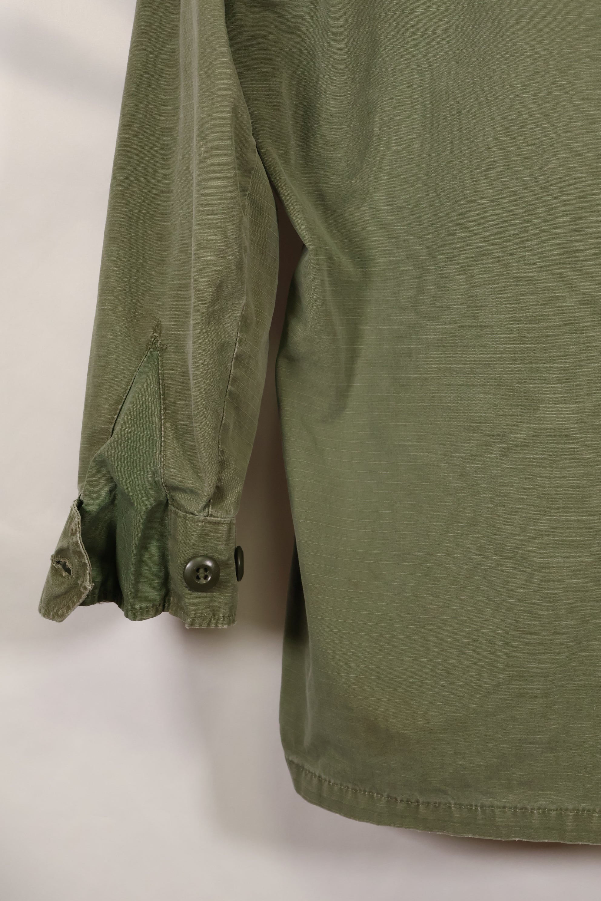 Circa 1968, estimated size S-R 4th Model Jungle Fatigue Jacket, used, released by film company.