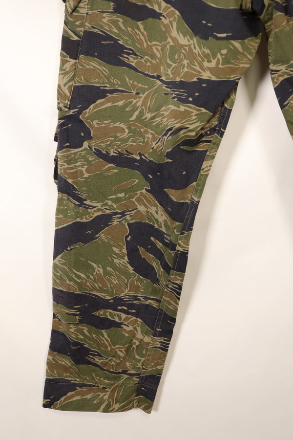 Mid 1960's A-L Silver Tiger Pattern Asian Cut Pants, Repaired, Used.