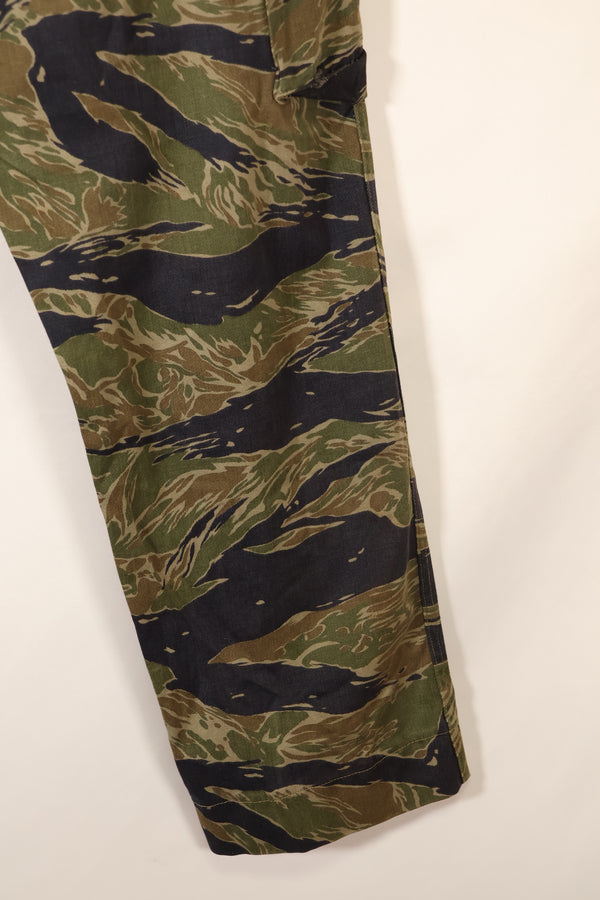 Mid 1960's A-L Silver Tiger Pattern Asian Cut Pants, Repaired, Used.