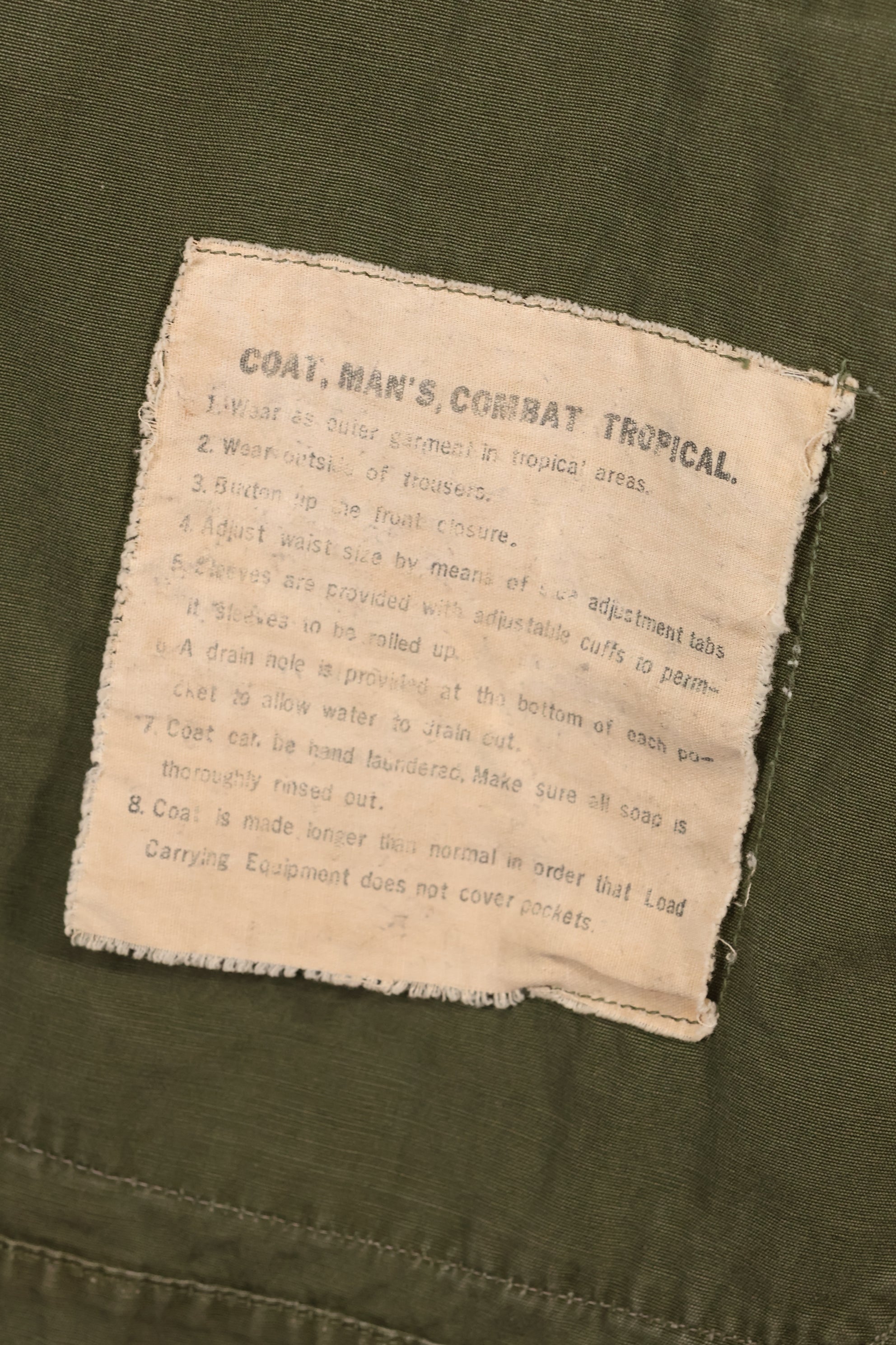 Circa 1965—S-L 2nd Model Jungle Fatigue Jacket—Shows Heavy Wear—Used