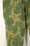 Late 1960s to early 1970s | Privately sourced | Mitchell camouflage | USMC | WWII HBT-style cut | Reversible pants | Used