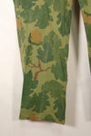 Late 1960s to early 1970s | Privately sourced | Mitchell camouflage | USMC | WWII HBT-style cut | Reversible pants | Used