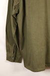 1960s, Estimated Size: MEDIUM, OG-107, Utility Shirt, Rare Cut, Retrofitted Patch, Used