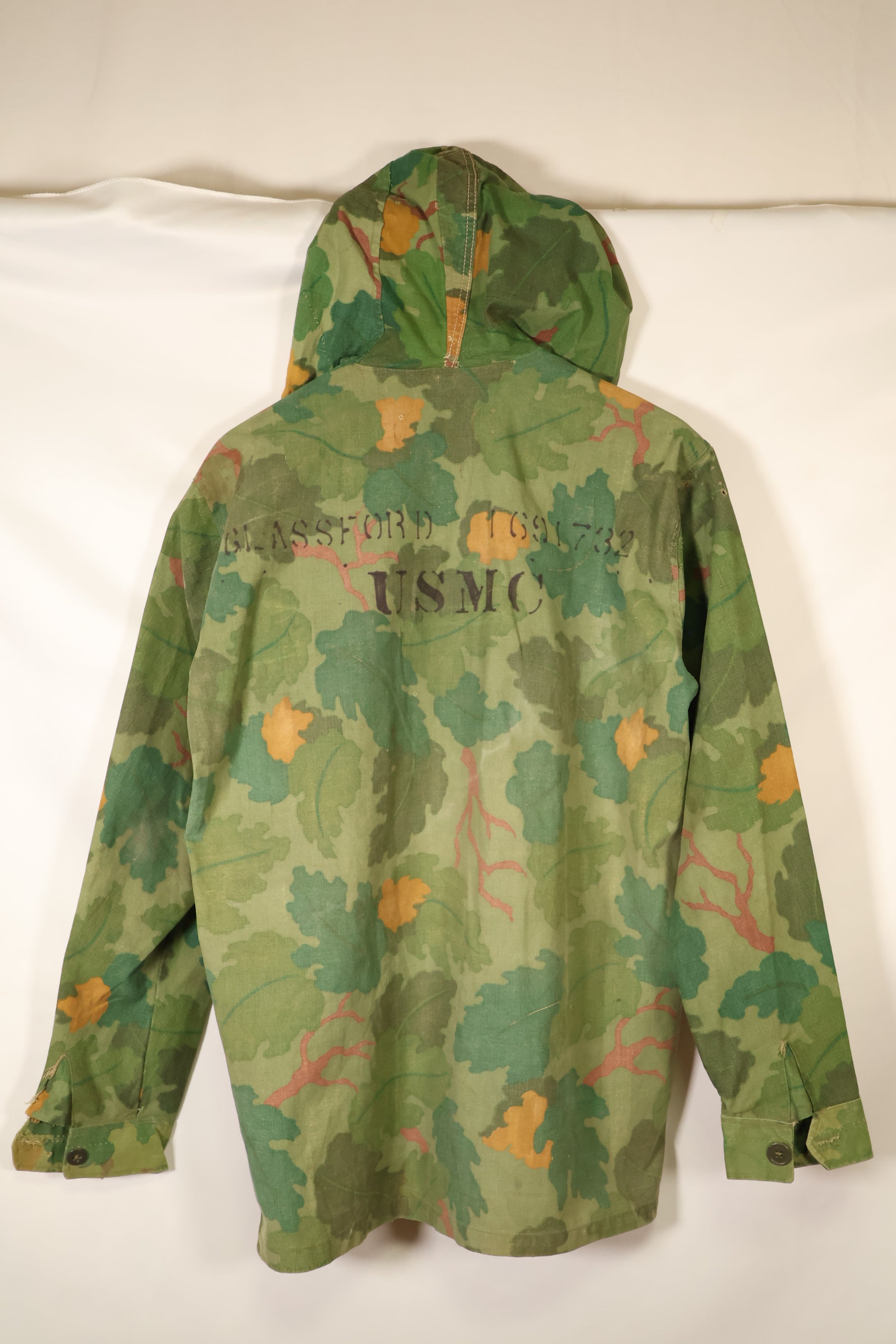 Late 1960s-70s USMC privately procured Mitchell pattern hooded field jacket, used.