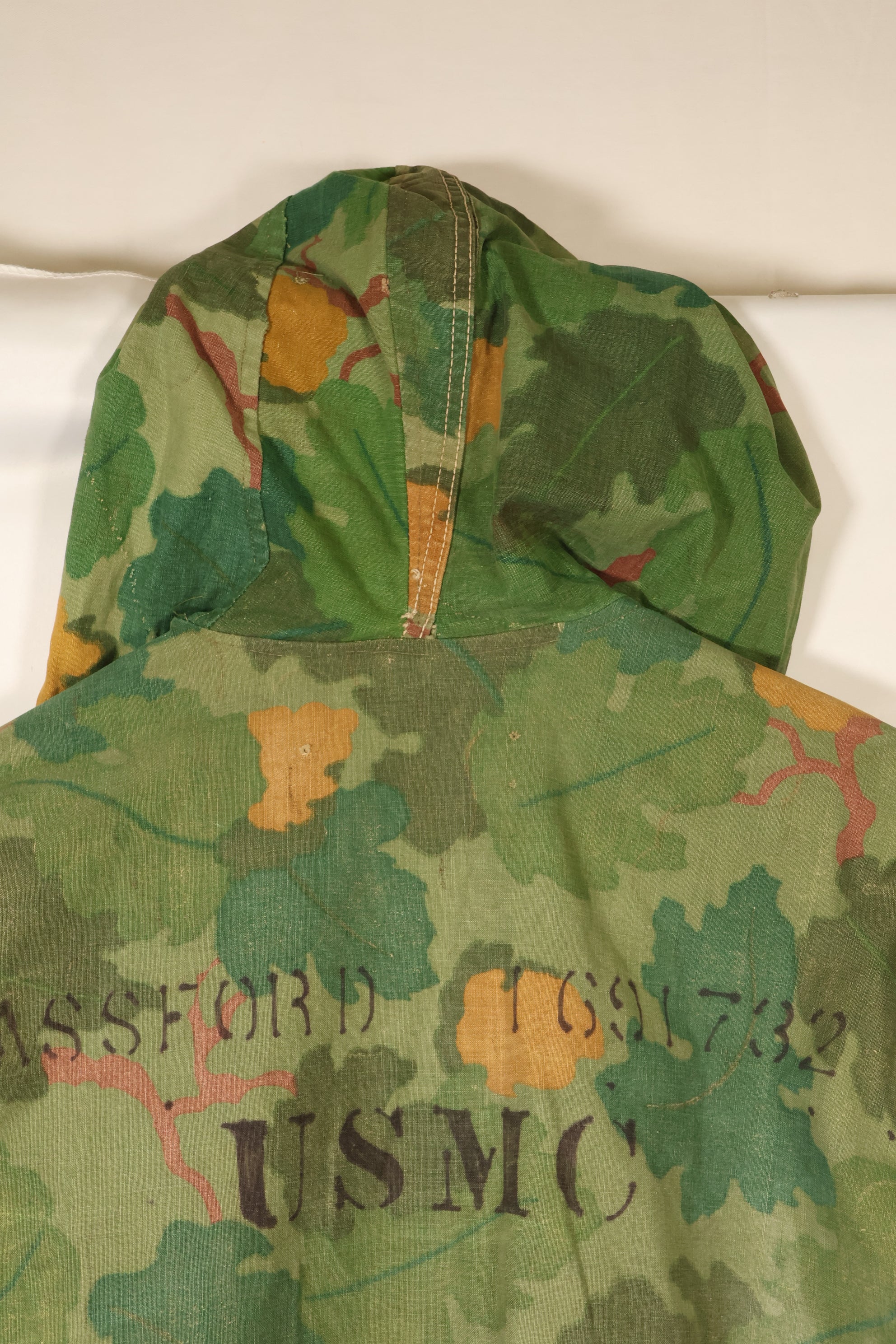 Late 1960s-70s USMC privately procured Mitchell pattern hooded field jacket, used.