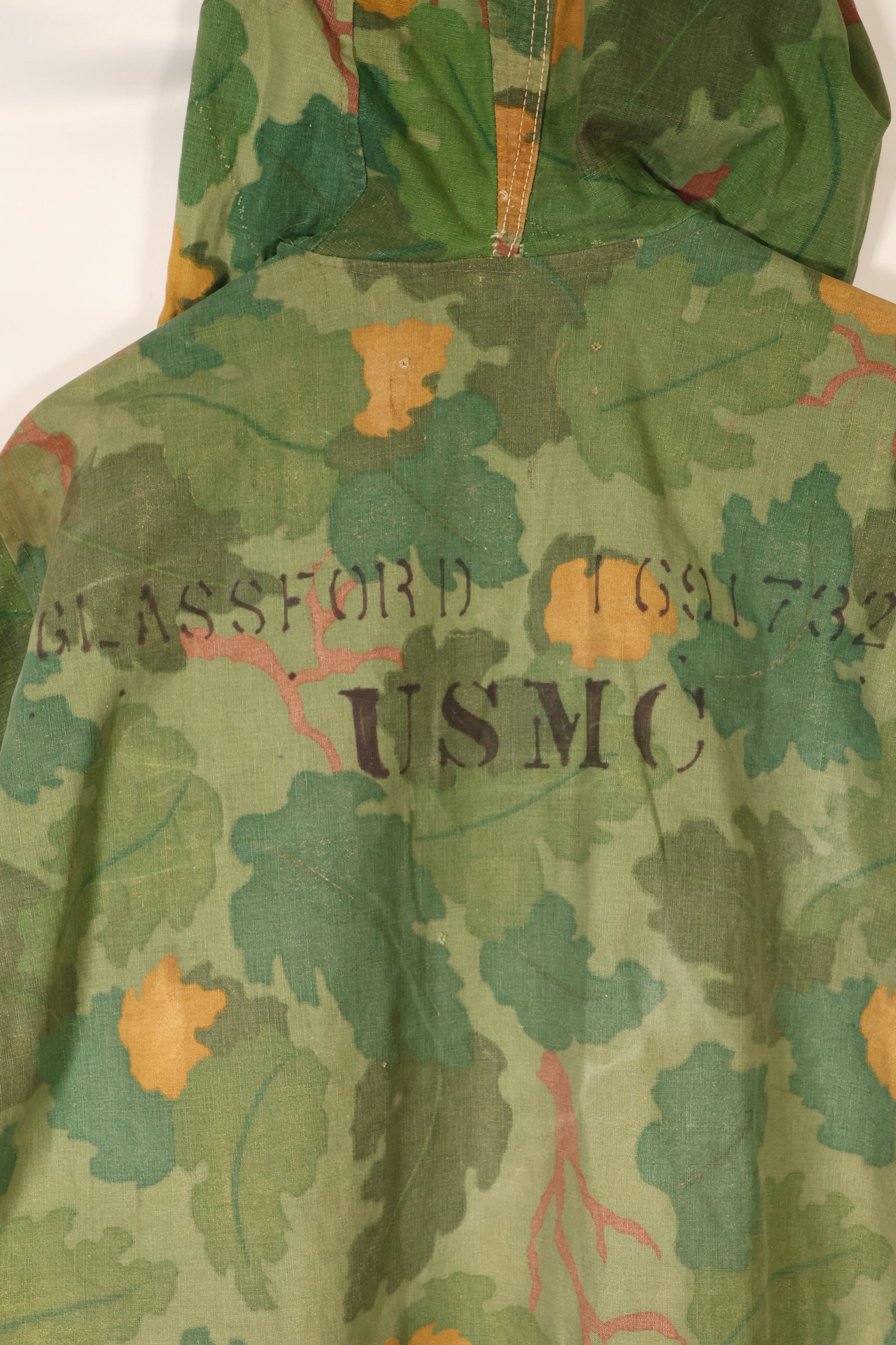Late 1960s-70s USMC privately procured Mitchell pattern hooded field jacket, used.