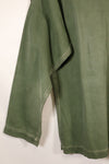 1960s, Estimated Size: SMALL, OG-107 Utility Shirt with Patches, Used