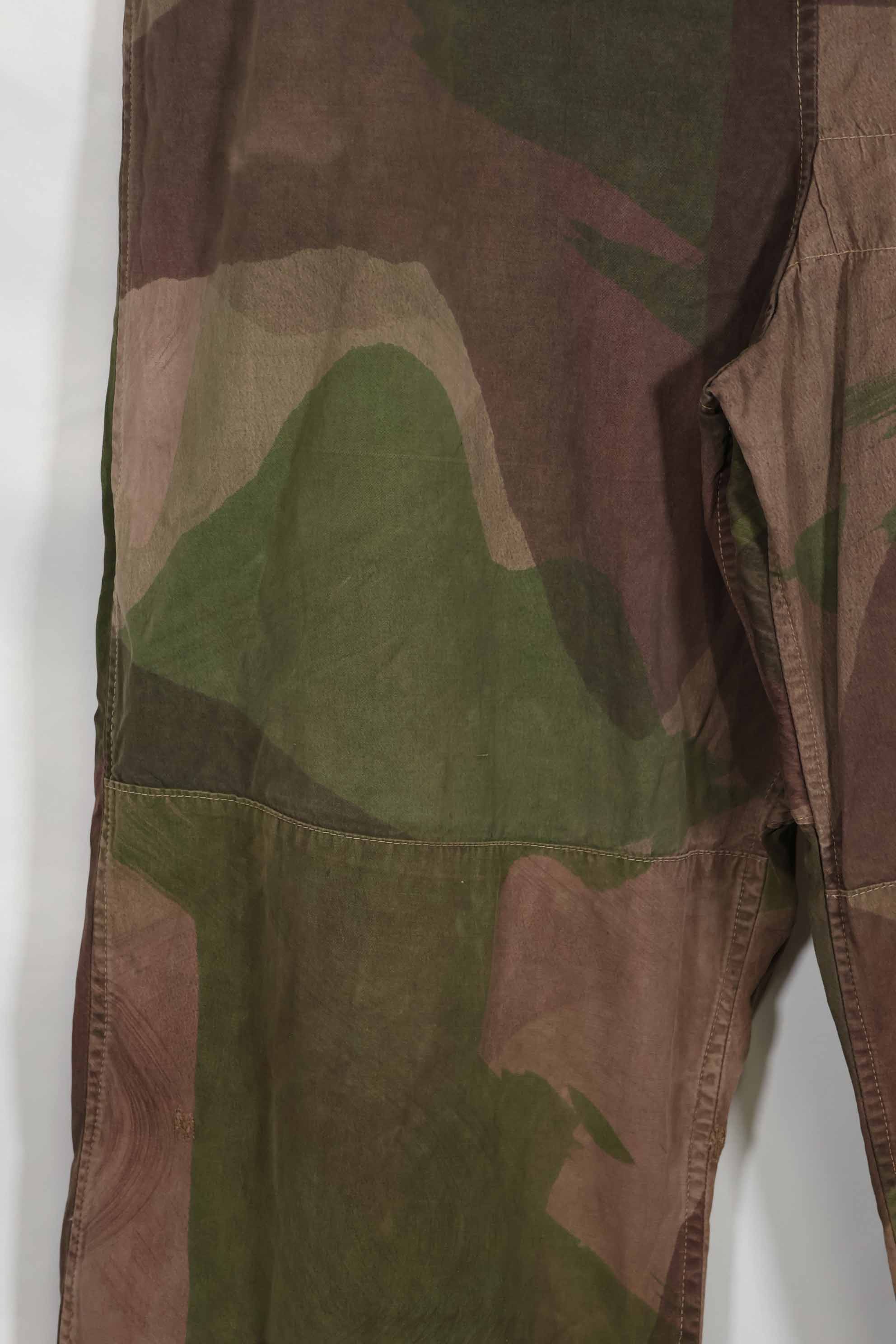 British Army SAS Trousers WINDPROOF Camouflage Pants Size No.1 Used B