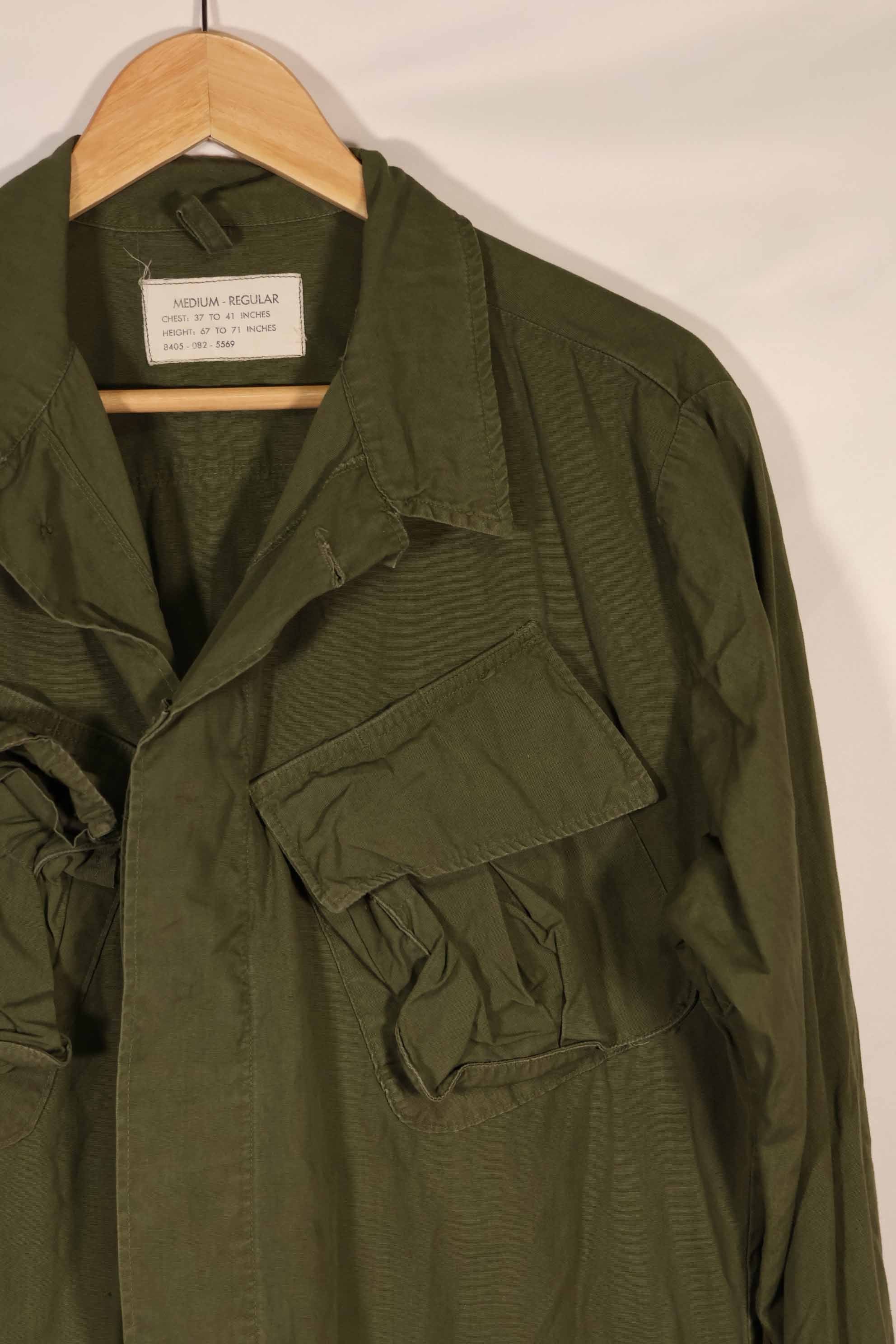 Real estimated 1966 3rd Model Jungle Fatigue Jacket, M-R, used.