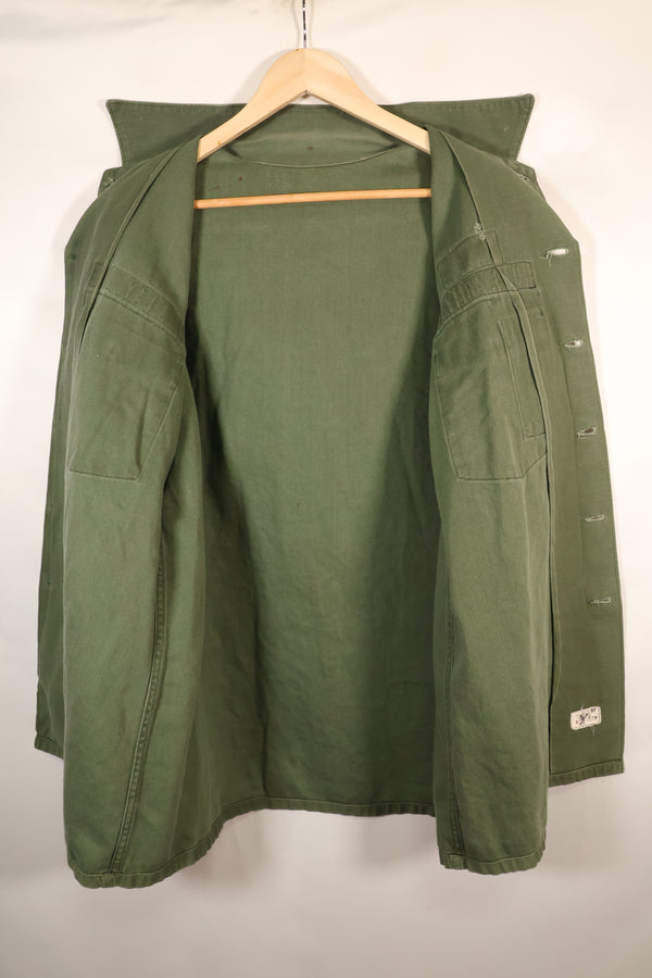 1968 Contract, Estimated Size: MEDIUM, OG-107, Utility Shirt, Aftermarket Patch, Used