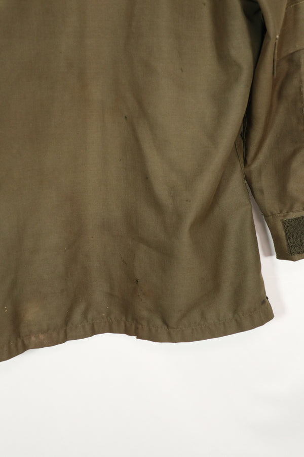 Real South Vietnam locally made NOMEX shirt, used, with patch marks.