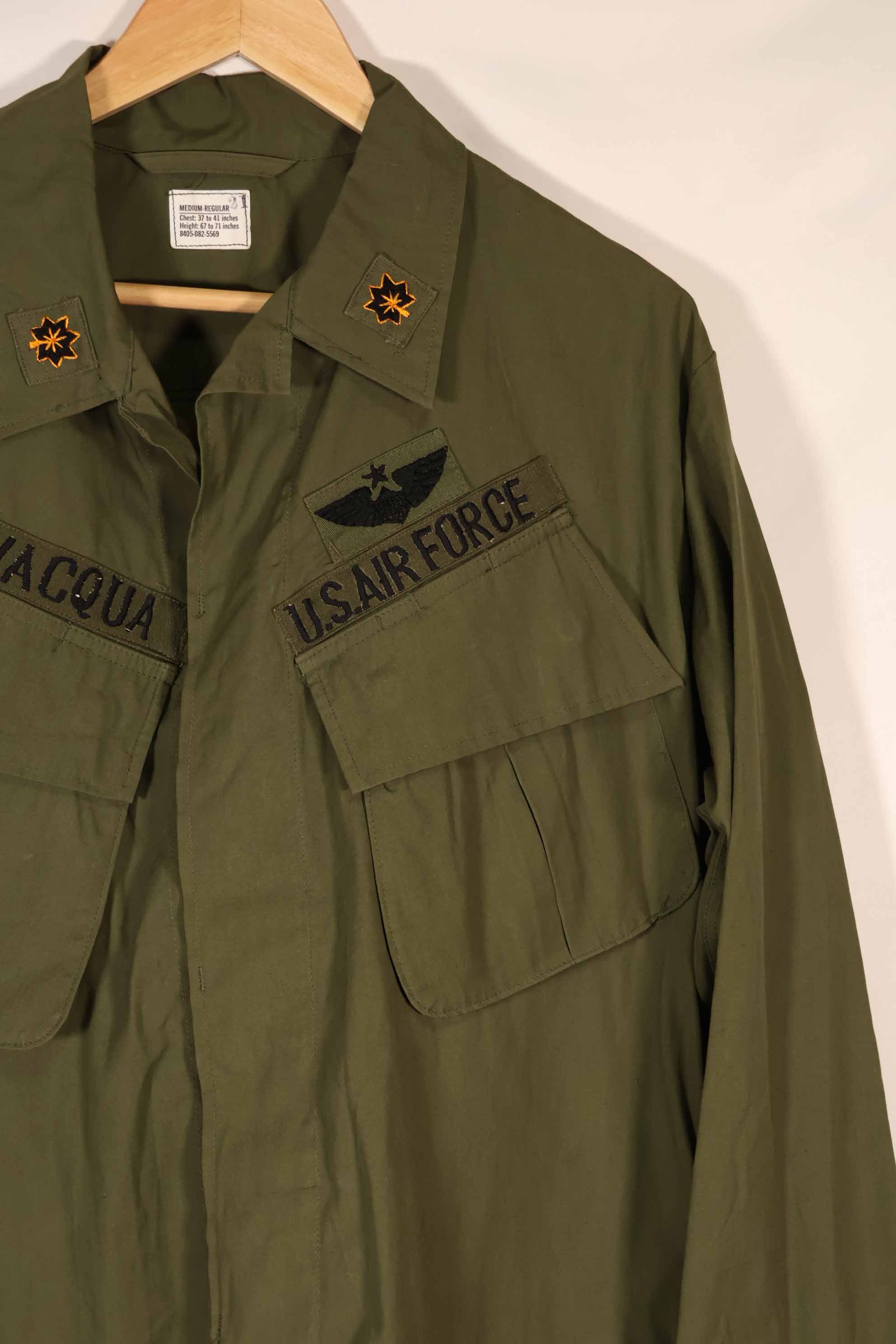 Real 1966-1967 3rd Model Jungle Fatigue Jacket M-R with USAF insignia