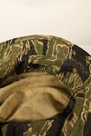 Late 1960s Okinawa Tiger Pattern CISO Cut Booney Hat with local modifications Used