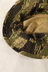 Late 1960s Okinawa Tiger Pattern CISO Cut Booney Hat with local modifications Used