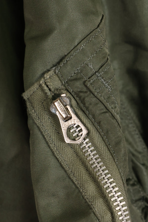 1970 Contract MEDIUM USAF L-2B Flight Jacket, Light Zone, Worn by Bill Eveland, Good Condition