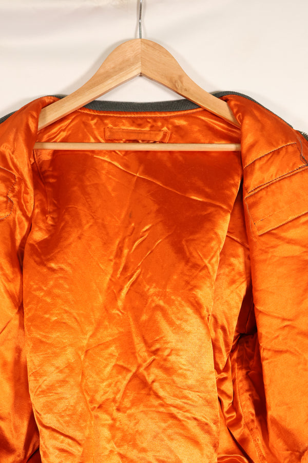 1970 Contract MEDIUM USAF L-2B Flight Jacket, Light Zone, Worn by Bill Eveland, Good Condition