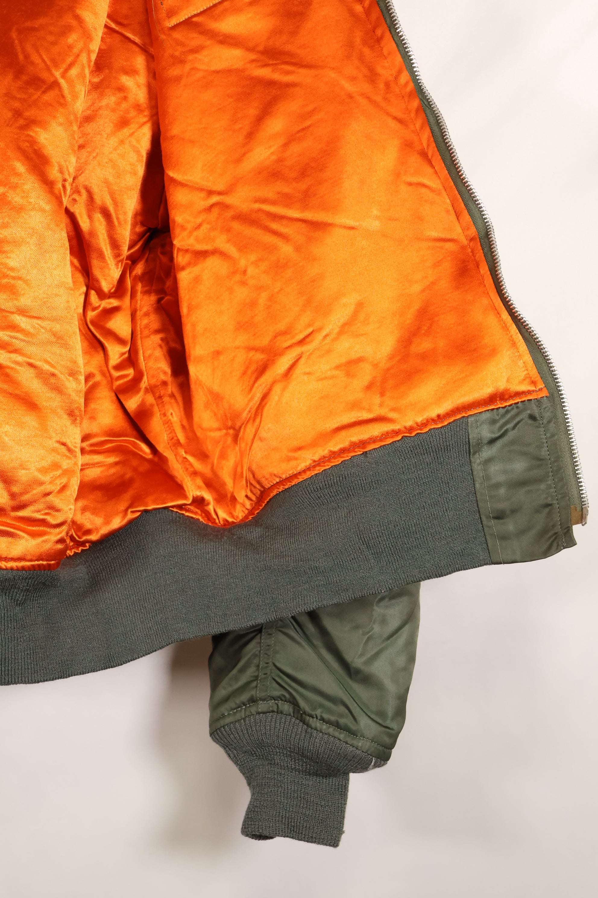 1970 Contract MEDIUM USAF L-2B Flight Jacket, Light Zone, Worn by Bill Eveland, Good Condition