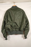 1970 Contract MEDIUM USAF L-2B Flight Jacket, Light Zone, Worn by Bill Eveland, Good Condition
