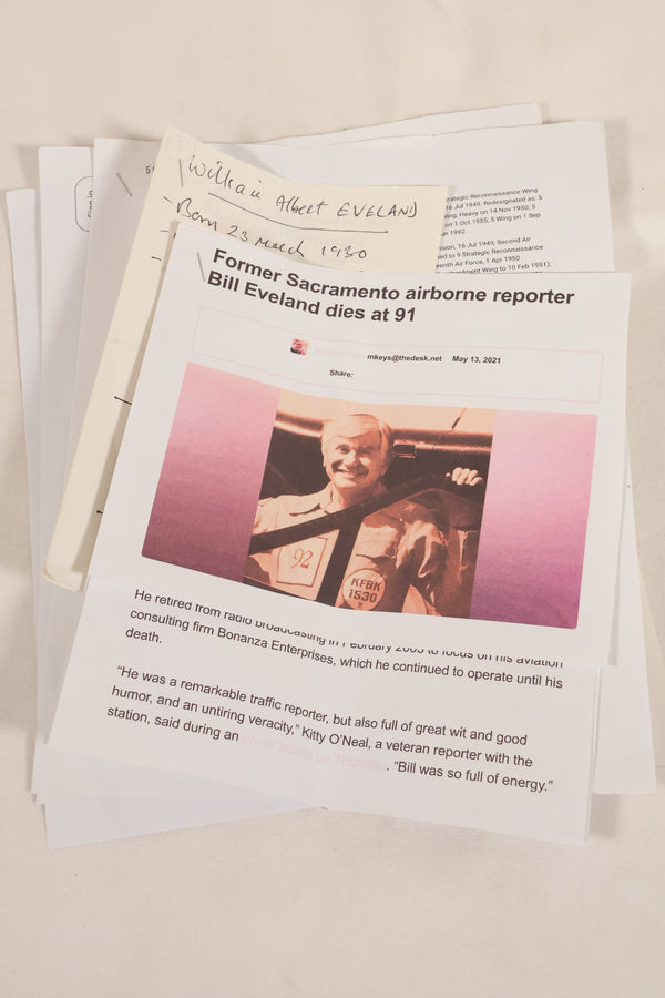 1970 Contract MEDIUM USAF L-2B Flight Jacket, Light Zone, Worn by Bill Eveland, Good Condition