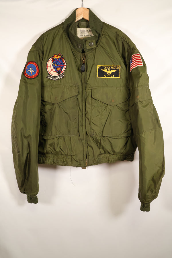 1974 Contract, 46R, U.S. Navy, G-8 WEP Jacket, TOP GUN Instructor Jacket, Used