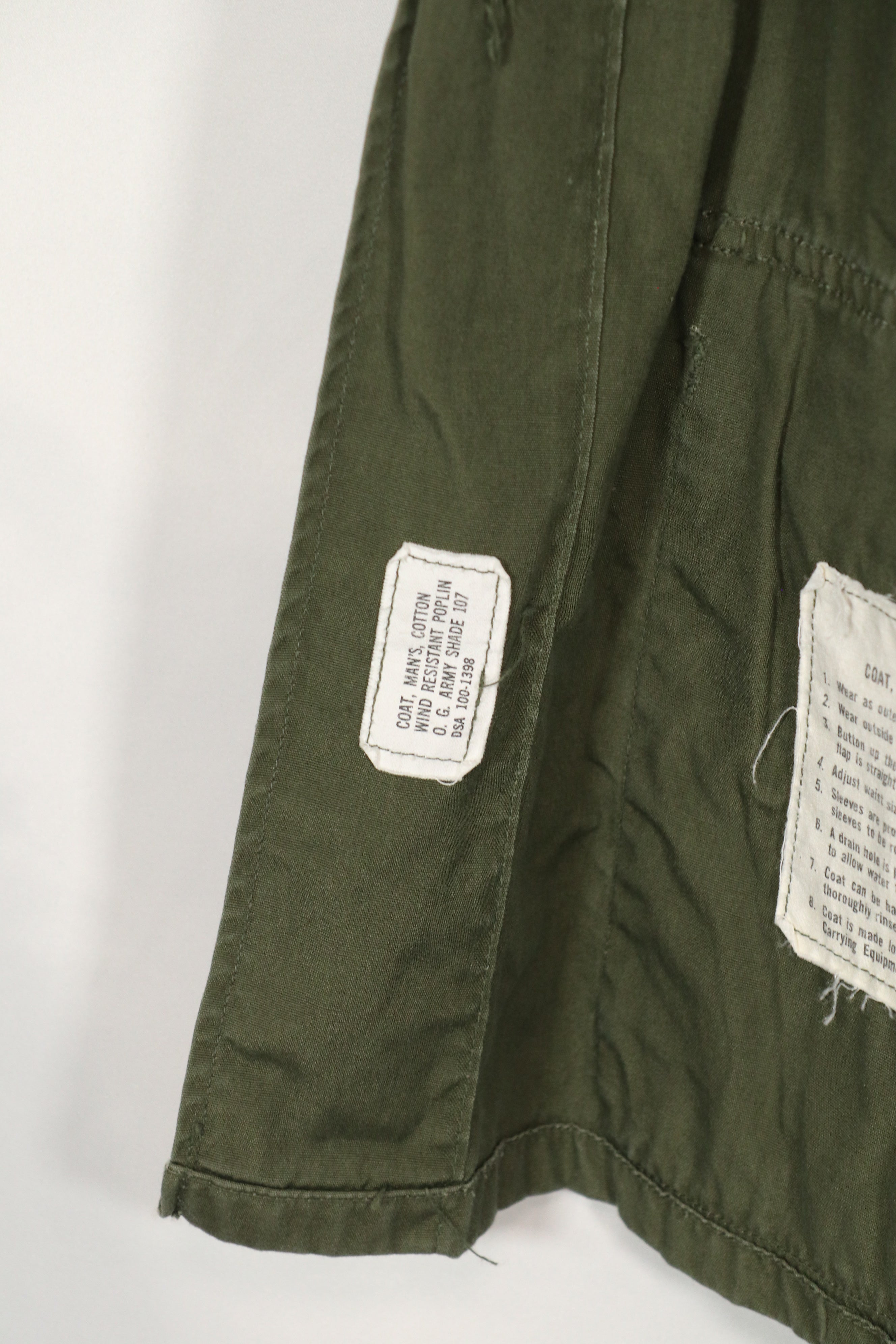 Real 2nd Model Jungle Fatigue Jacket, repaired, not faded