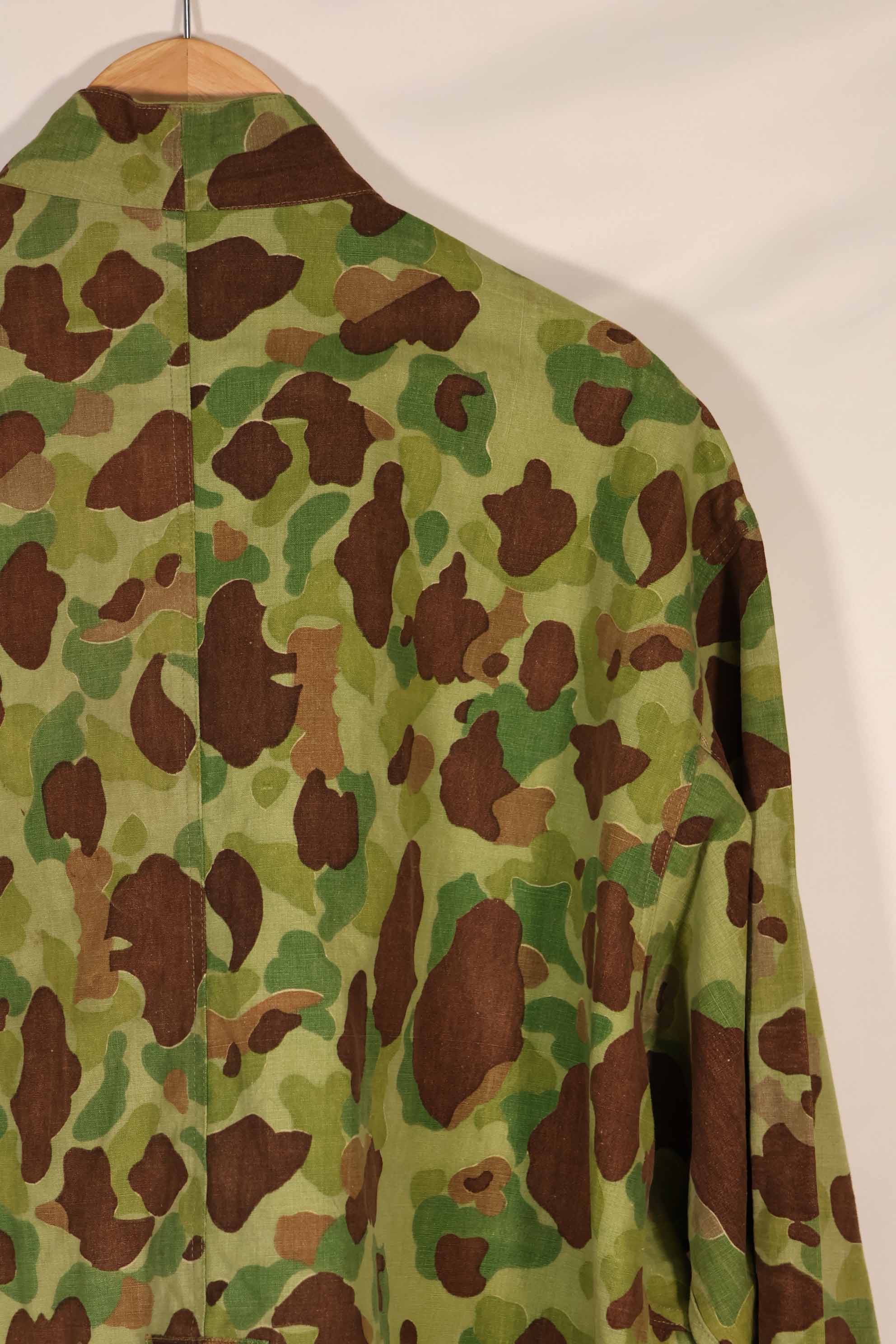 Real Fabric Replica Frogskin Camouflage French Army Airborne Jacket Cut Used