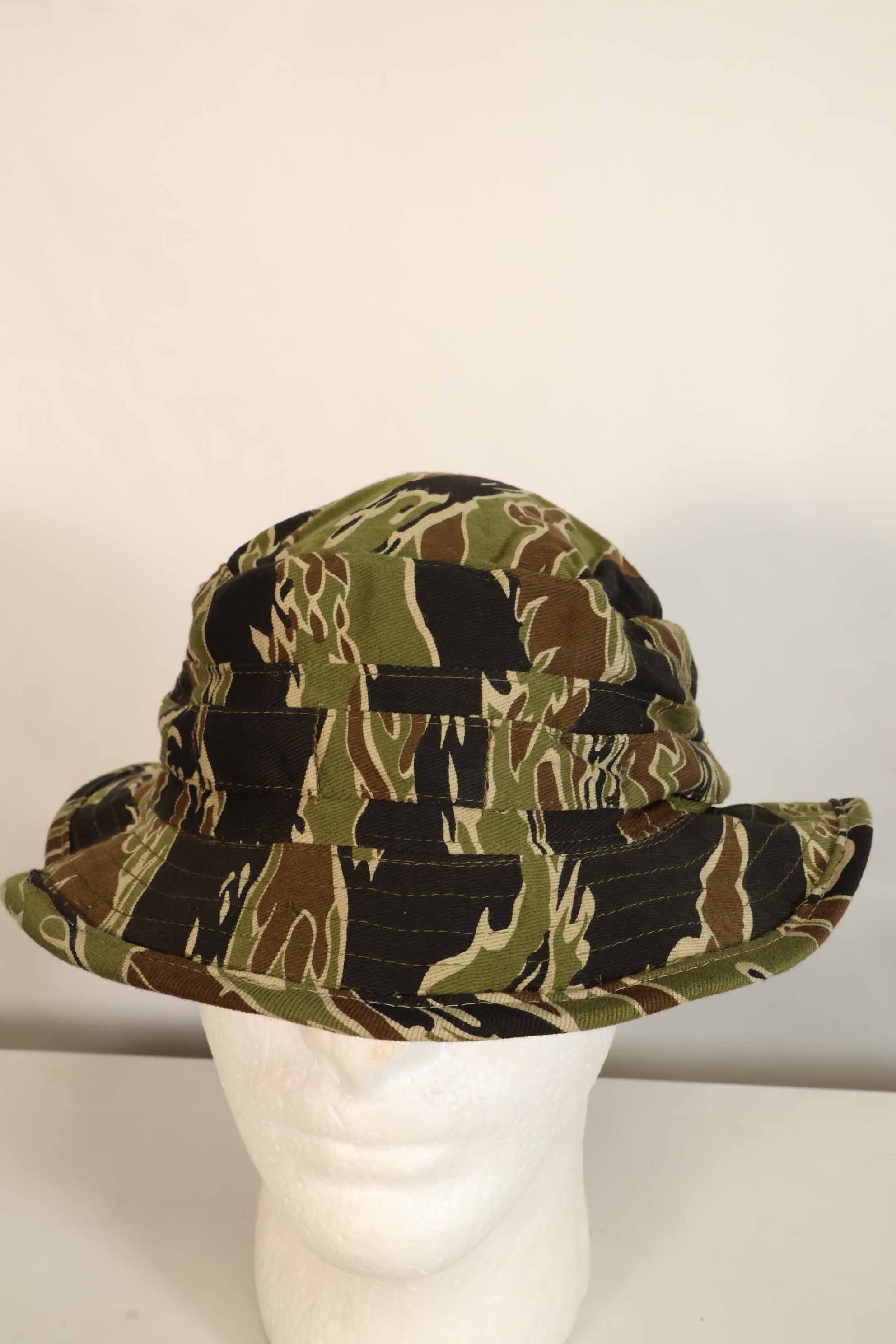 Limited quantity one-washed MILITARIA 1911 early Gold Tiger CISO cut boonie hat with short brim modification A