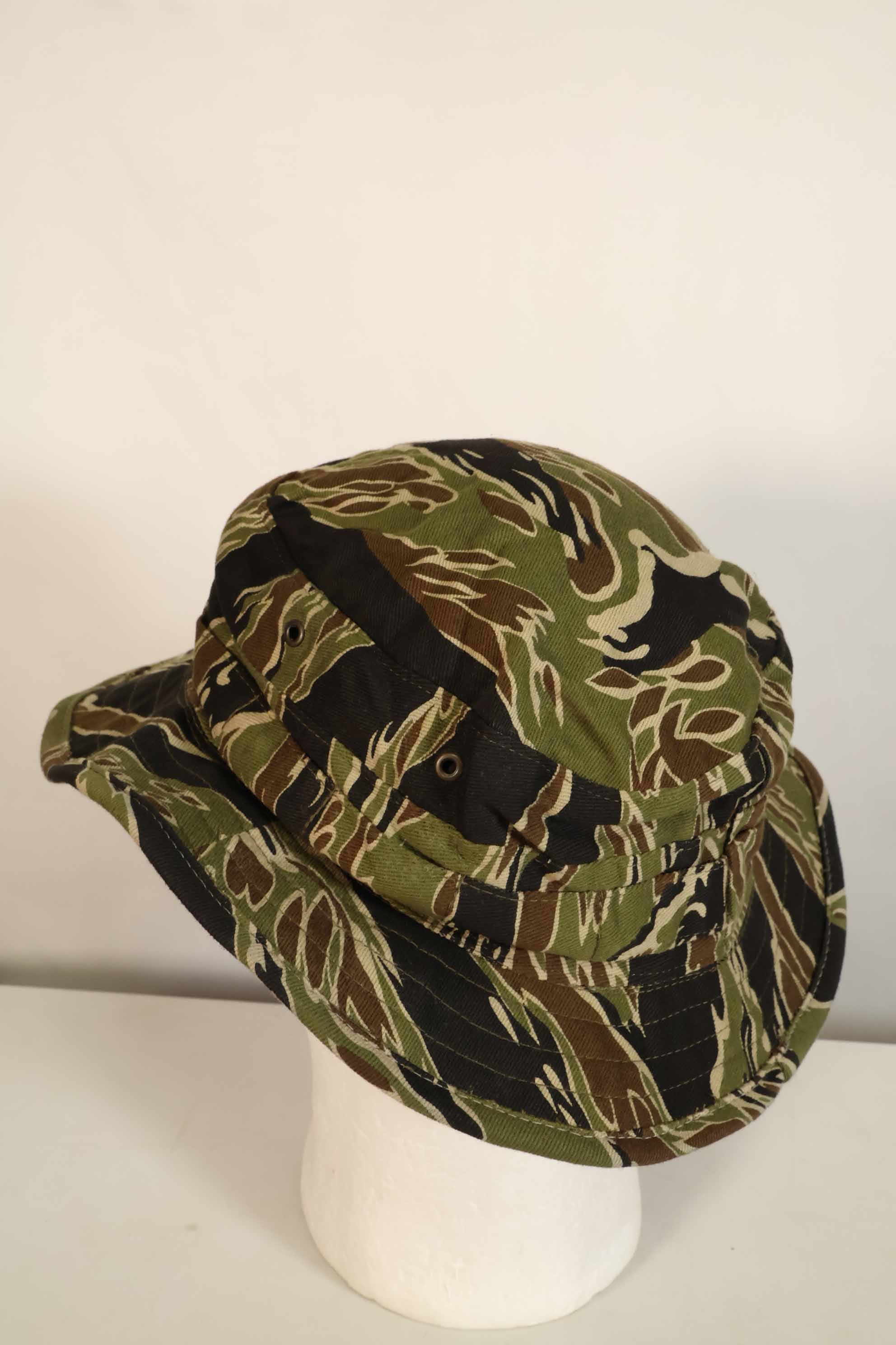 Limited quantity one-washed MILITARIA 1911 early Gold Tiger CISO cut boonie hat with short brim modification A