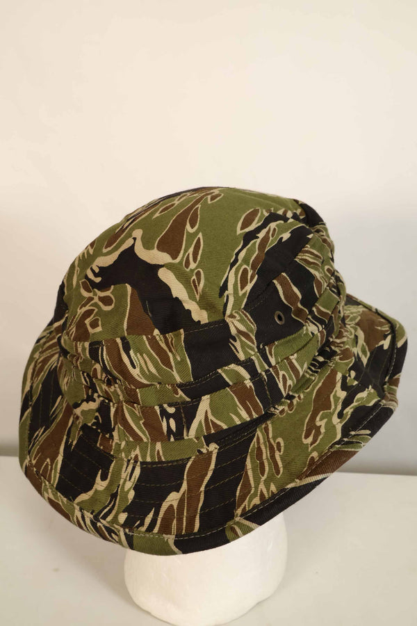 Limited quantity one-washed MILITARIA 1911 early Gold Tiger CISO cut boonie hat with short brim modification A