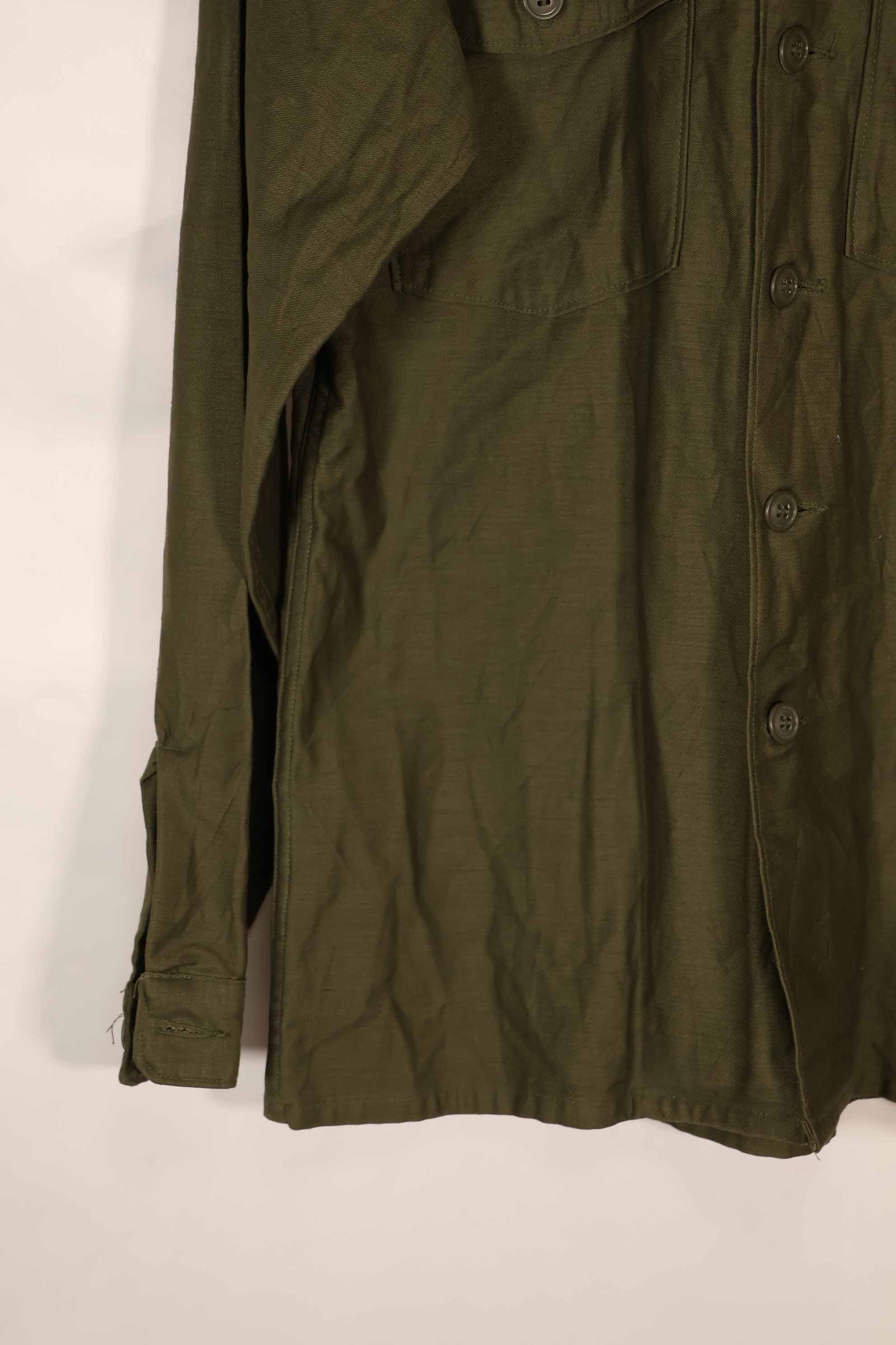 Real mid 1960s US Army OG-107 Utility Shirt 15 1/2 X35 Deadstock