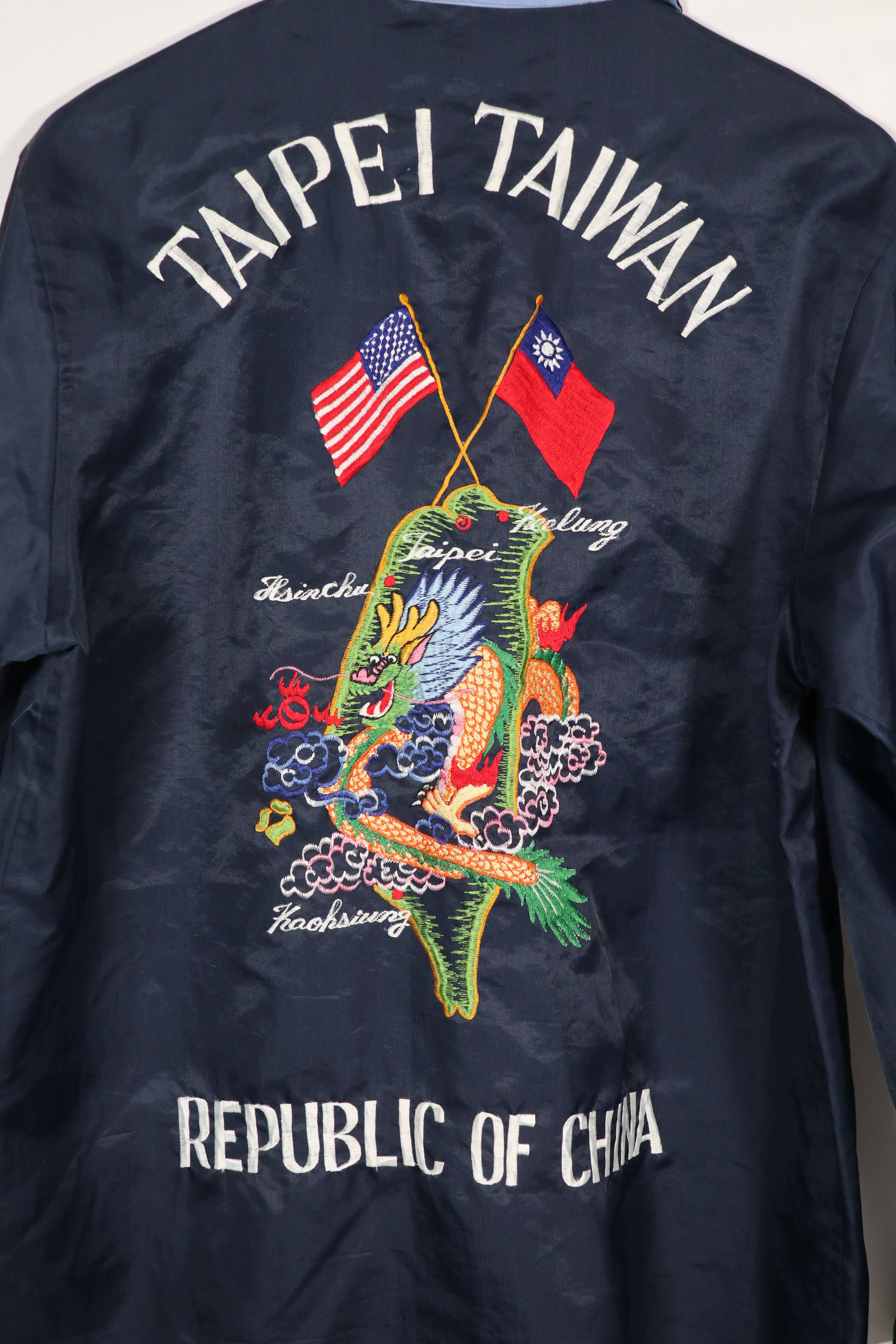 Civilian Souvenir Jacket TAIPEI TAIWAN Nylon Jacket Used