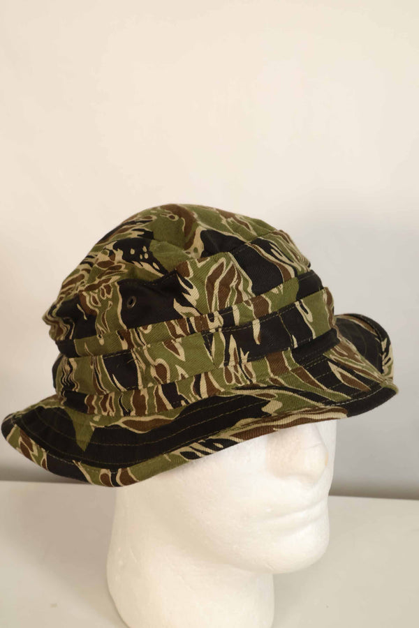 Limited quantity one-washed MILITARIA 1911 early Gold Tiger CISO cut boonie hat with short brim modification D