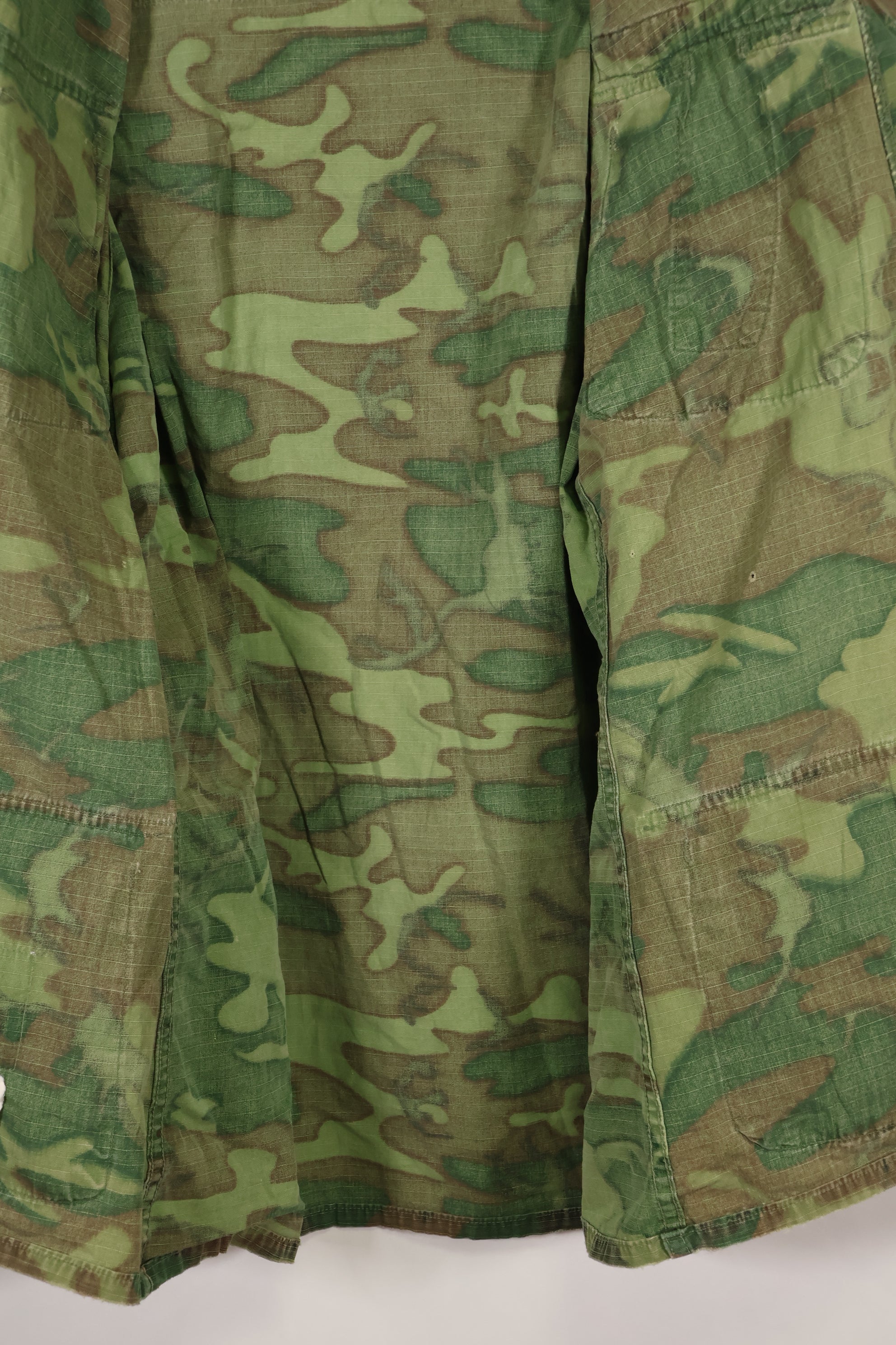 Circa 1968 S-R Ripstop SENTRY DOG MP ERDL Jungle Fatigue Jacket Used